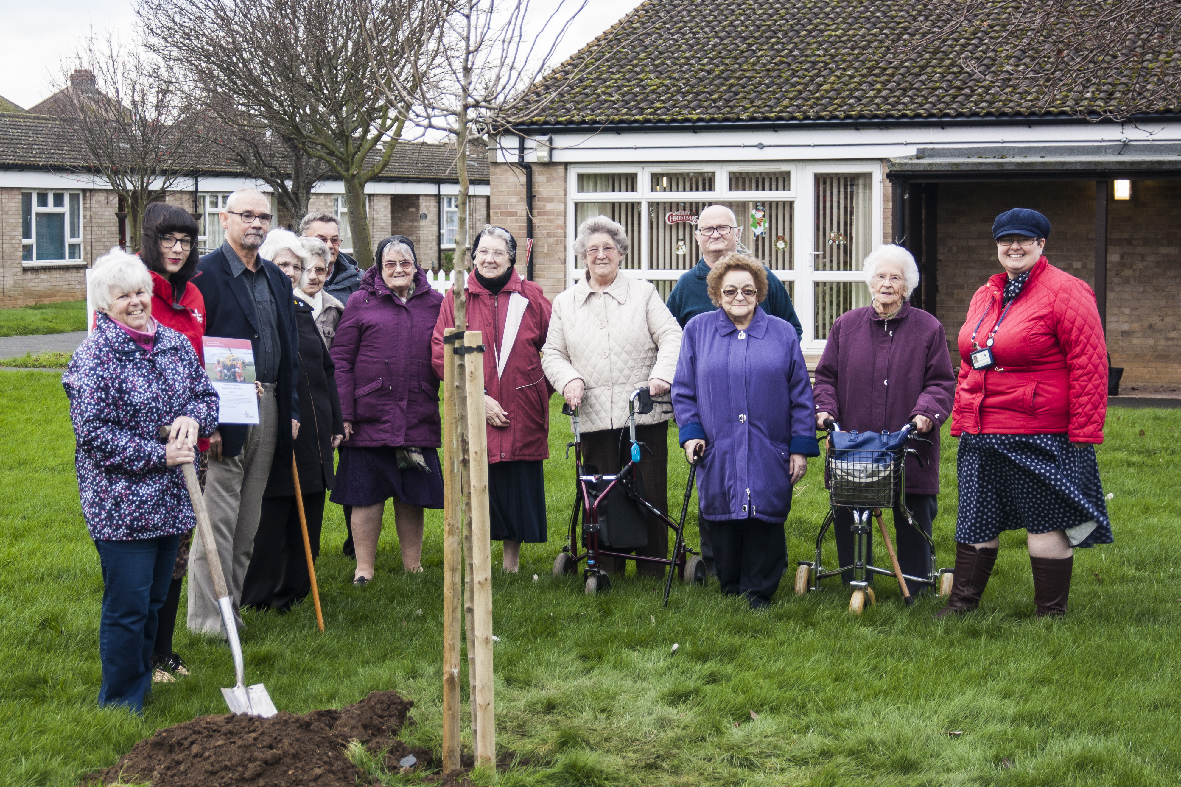 Air Ambulance Service able to land next to sheltered scheme thanks to landlords support